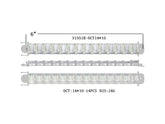 Sterling Silver Semi Mount Tennis Bracelet Setting Emerald OCT 14x10mm North South Syzjewelry